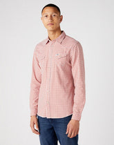 WRANGLER LS WESTERN SHIRT MĘSKA KOSZULA W KRATĘ DŁUGI RĘKAW ETRUSCAN RED W5C2CIR11 112146107